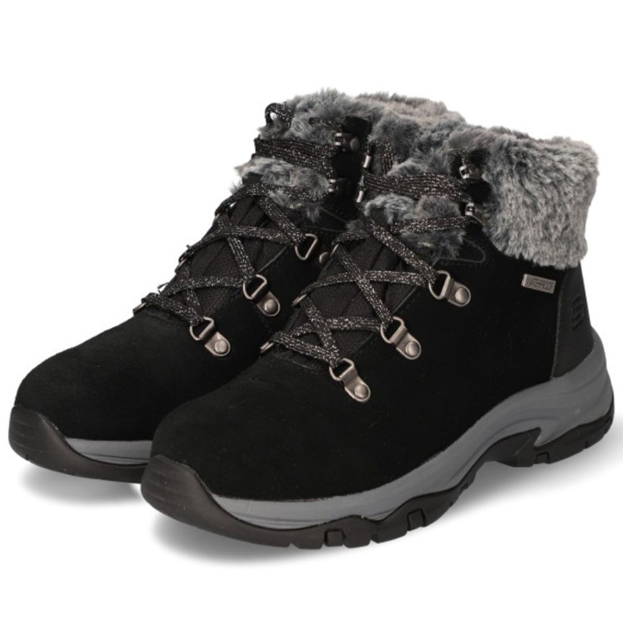 Damen Skechers Stiefeletten | Skechers Schnurboots Trego Falls Finest