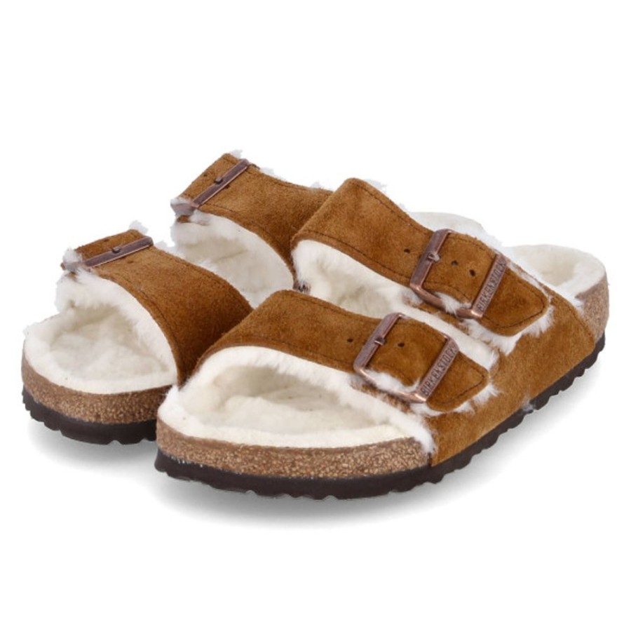 Damen Birkenstock Pantoletten | Birkenstock Pantoletten Arizona Shearling