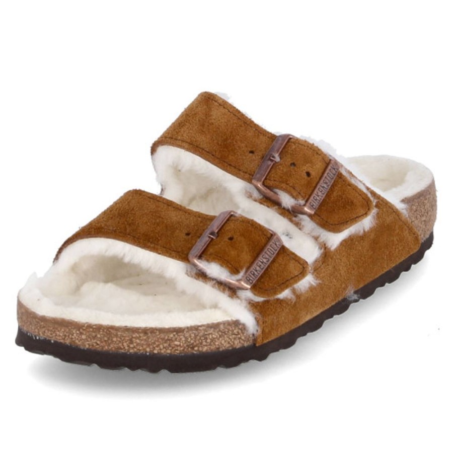 Damen Birkenstock Pantoletten | Birkenstock Pantoletten Arizona Shearling