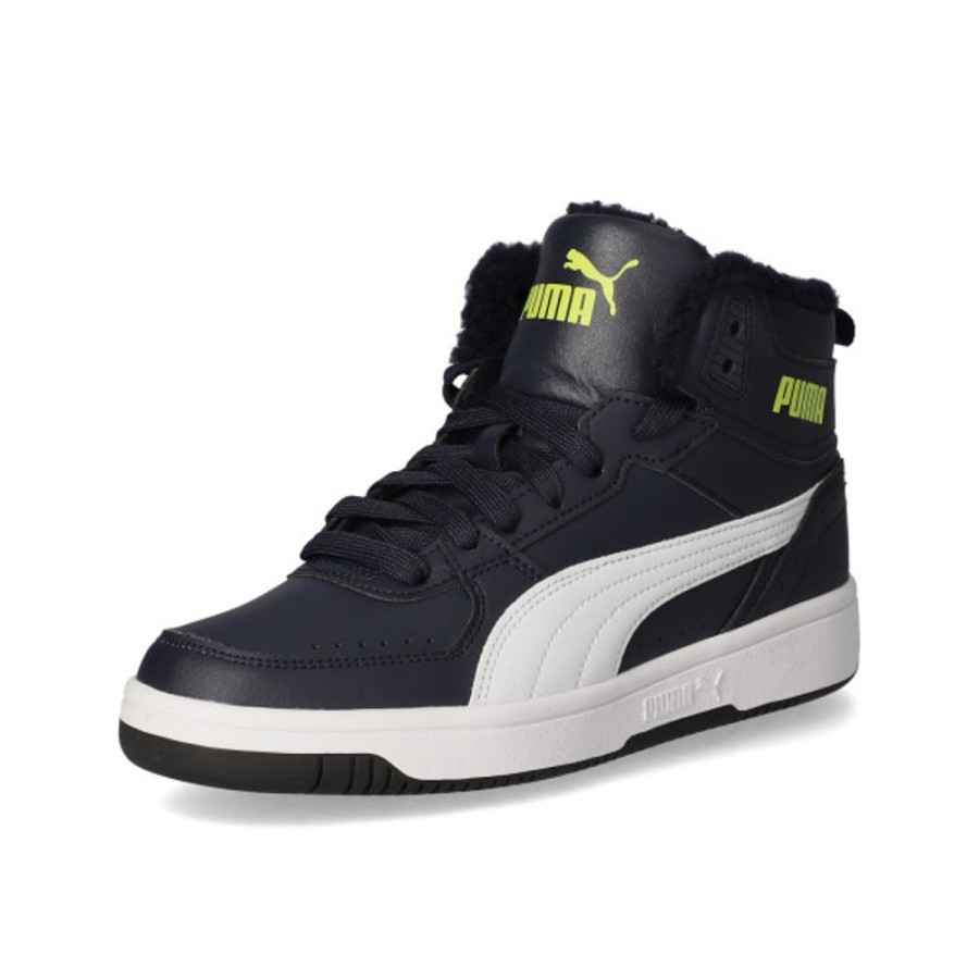 Kinder Puma Stiefel & Stiefeletten | Puma High Sneaker Rebound Joy Fur Jr