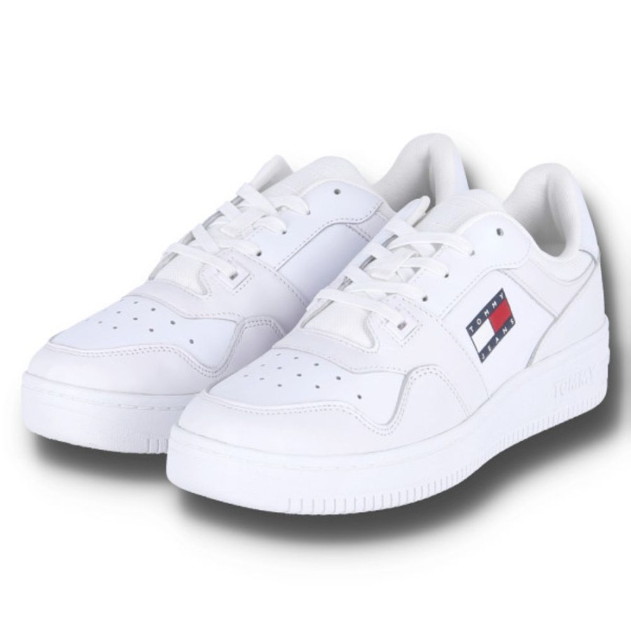 Herren Tommy Jeans Halbschuhe | Tommy Jeans Low Sneaker Tommy Jeans Retro Basket