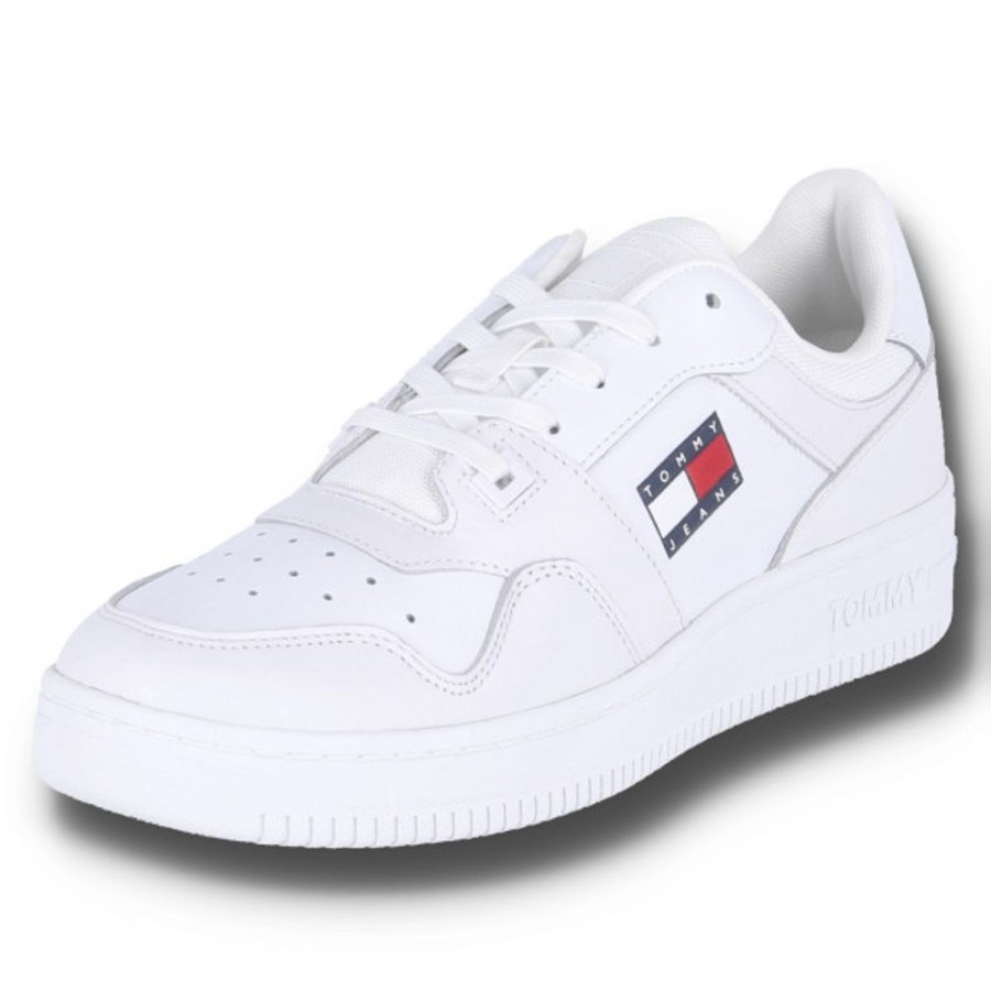 Herren Tommy Jeans Halbschuhe | Tommy Jeans Low Sneaker Tommy Jeans Retro Basket