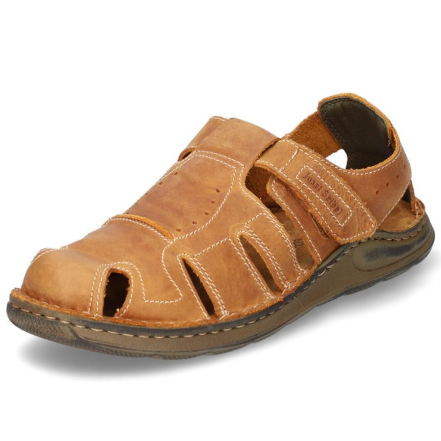 Herren Josef Seibel Sandalen | Josef Seibel Sandalen Maverick Braun