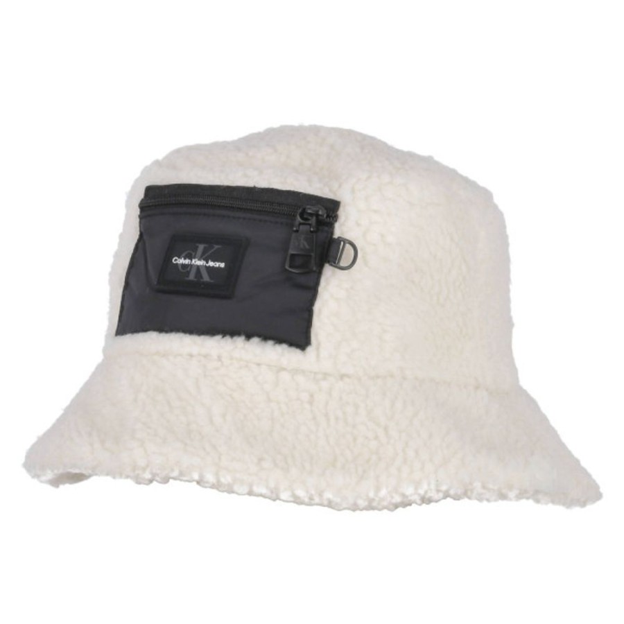 Damen Calvin Klein Jeans Hute & Mutzen | Calvin Klein Jeans Bucket Hat Sherpa