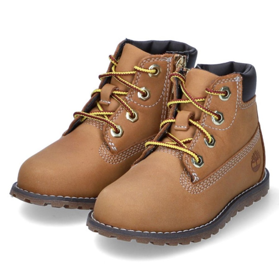 Kinder Timberland Stiefel & Stiefeletten | Timberland Schnurstiefeletten Pokey Pine