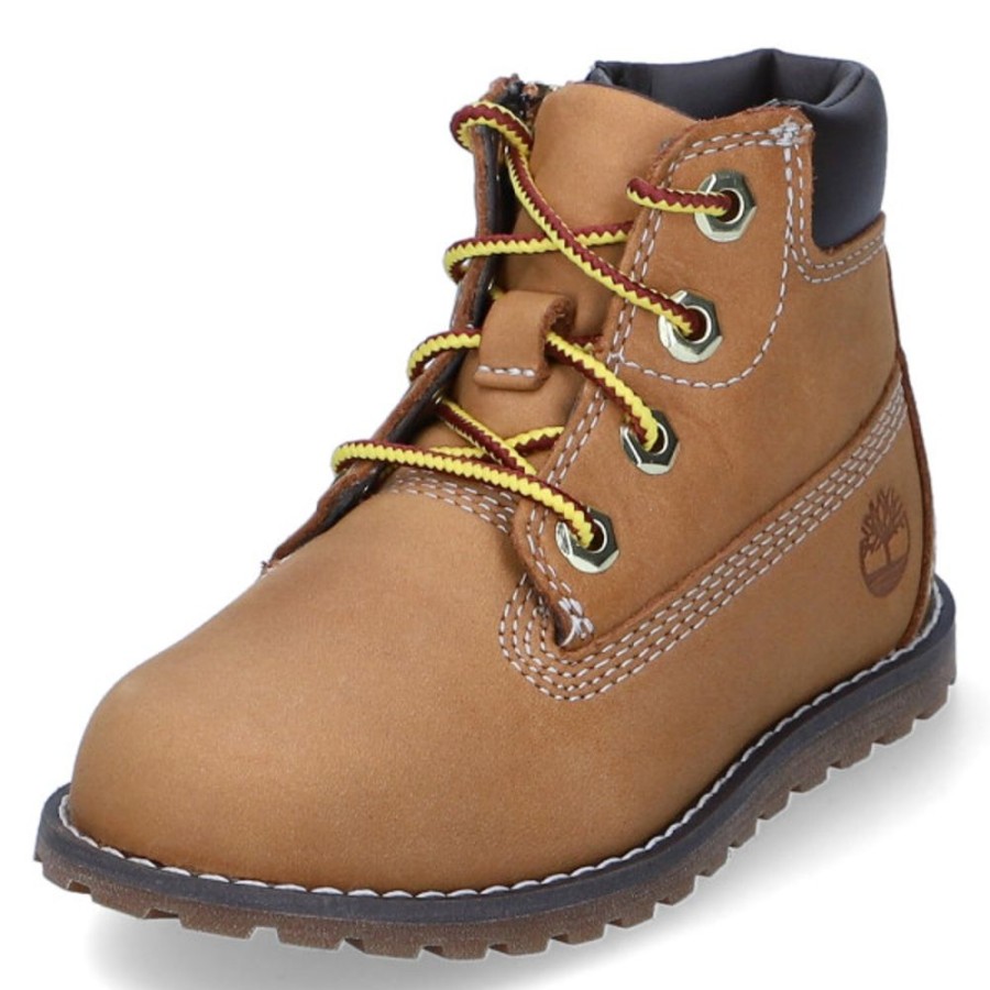 Kinder Timberland Stiefel & Stiefeletten | Timberland Schnurstiefeletten Pokey Pine