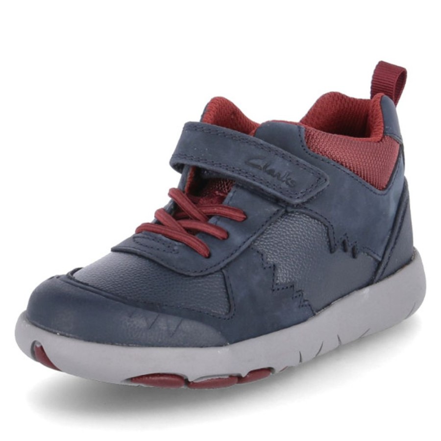 Kinder Clarks Halbschuhe | Clarks Klettschuhe Rex Park K