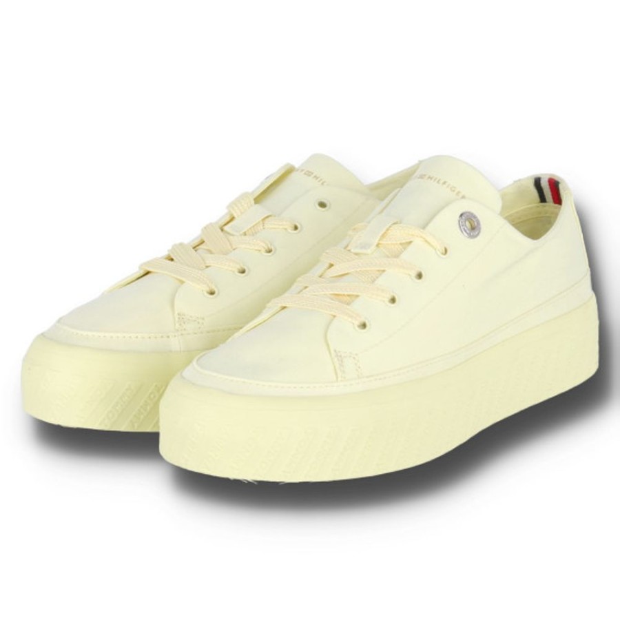 Damen Tommy Hilfiger Halbschuhe | Tommy Hilfiger Monochromatic Vulc Sneaker