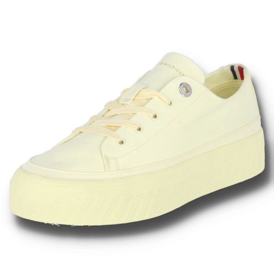 Damen Tommy Hilfiger Halbschuhe | Tommy Hilfiger Monochromatic Vulc Sneaker