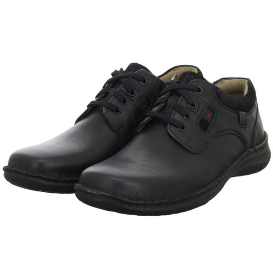 Herren Josef Seibel Halbschuhe | Josef Seibel Halbschuhe Anvers 36 Schwarz