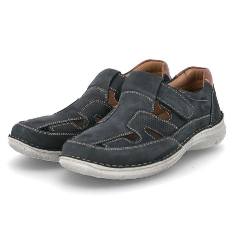 Herren Josef Seibel Halbschuhe | Josef Seibel Halbschuhe Anvers 81 Blau