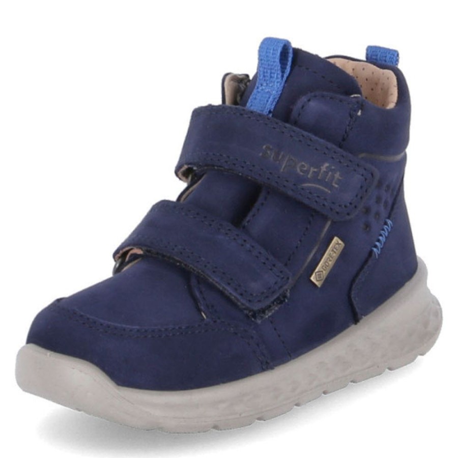 Kinder Superfit Lauflernschuhe | Superfit Stiefeletten Breeze Blau